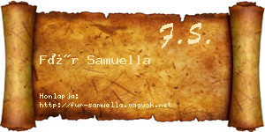 Für Samuella névjegykártya